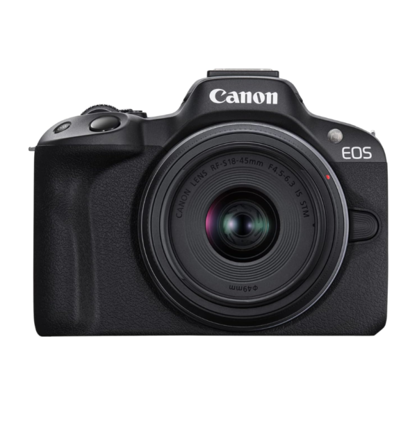 "Canon EOS R50 Mirrorless Camera with RF-S18-45mm Lens Kit"