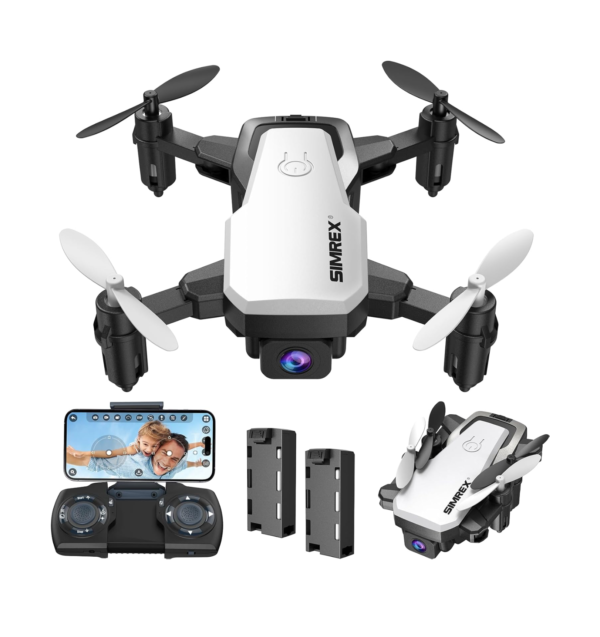 X300C Mini Drone 720P HD FPV, Foldable RC Quadcopter, White