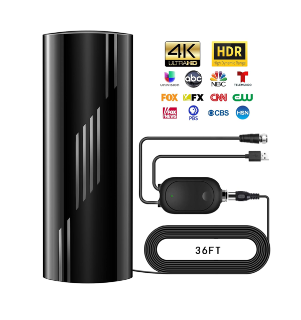 2025 Upgraded 1500+ Mile TV Antenna with Signal Booster