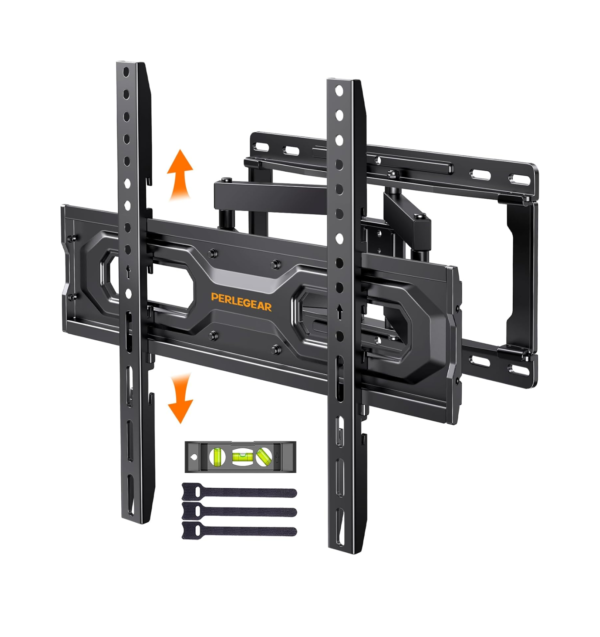 Perlegear Full Motion TV Wall Mount for 26-65 Inch TVs, 99lbs